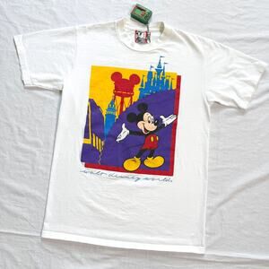 Vintage 90's Mickey Disney World Park T-Shirt - S